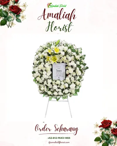 Krans Bunga Duka Cita di Tanggungsari